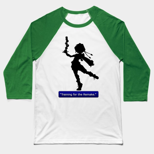 Training for the Remake- Yuffie Baseball T-Shirt by Meekobits